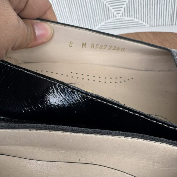 SAS Sonya Womens Black Patent‎ Leather Comfort loafer Heels Size 8 M VGUC - Picture 5 of 7